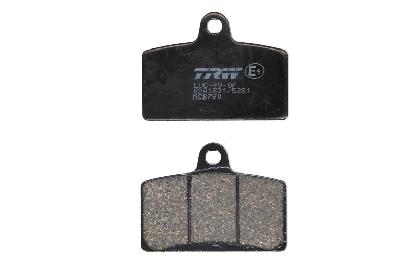 TRW MOTO sada brzdových destiček, kotoučová brzda APRILIA RS4 50 11-18, DERBI GPR 125 (NUDA) 05-06, RIEJU TANGO 125 (PRO) 06-09