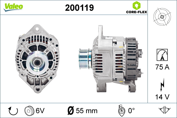 Alternator za vozilo OPEL ARENA