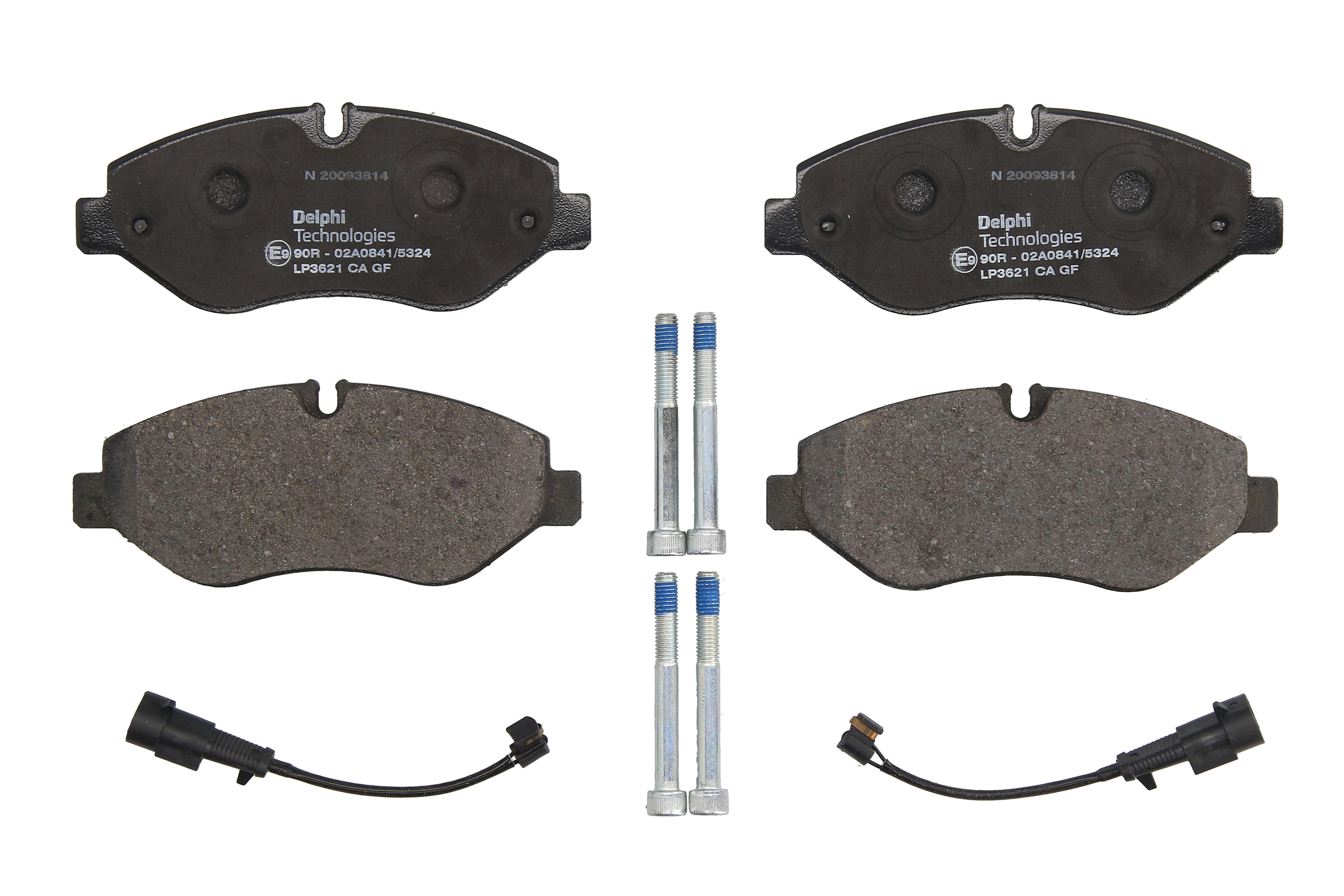 Комплект гальмівних колодок передн BREMBO IVECO DAILY III, DAILY IV, DAILY V, DAILY VI ELETTRICO-F1CGL411C 09.02-