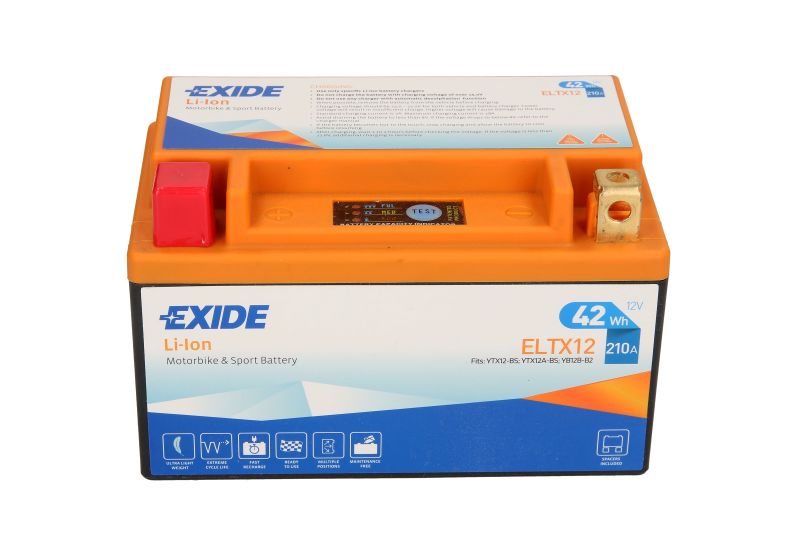 EXIDE startovací baterie BMW S 1000 RR 10-12, HONDA CB 600F (HORNET), 1000R, 600FA (HORNET ABS), 900F (HORNET) 02-12, CBF 500, 1000A (ABS), 600S, 600NA (ABS), 500A (ABS), 1000, 1000FA (ABS), 600SA (ABS), 600N 04-12, CBR 600RR, 929RR (FIREBLADE), 600F, 600