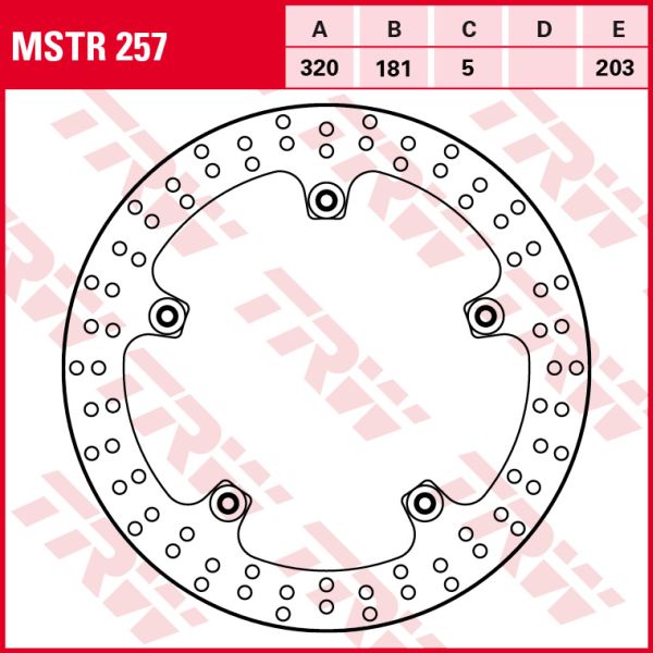 TRW MOTO brzdový kotouč BMW K 1300R, 1600GT, 1300S, 1600B, 1600GTL, 1300GT, 1300 S PACK HP 07-18