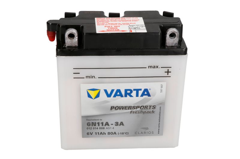 VARTA startovací baterie (B004R9J236, 6N11A-3A, 558130, 6N11A-1B VARTA)