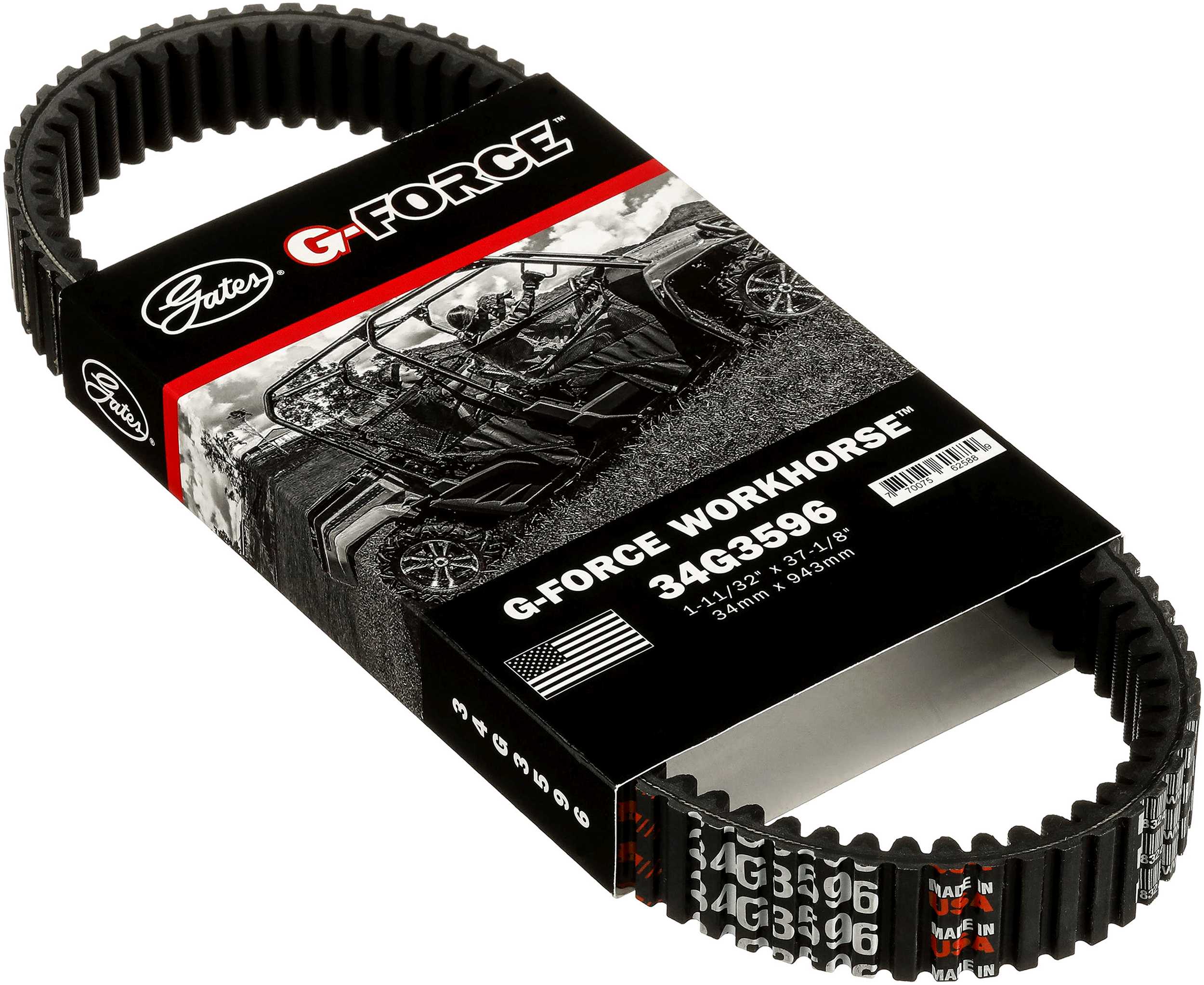 GATES hnací klínový řemen, variomatik YAMAHA VIKING 700 4X4, VI, FL 4X4 EPS, FL 4X4 14-18, YXC 700 VIKING 15-18, YXE 700 WOLVERINE 16-17, YXM 700 VIKING 14-18 (34G3596, XTX2260, 9825-01107, 9827-01107, 1XD-17641-00, 1XD-17641-00-00, 2MB-E7641-00, 2MB-E764