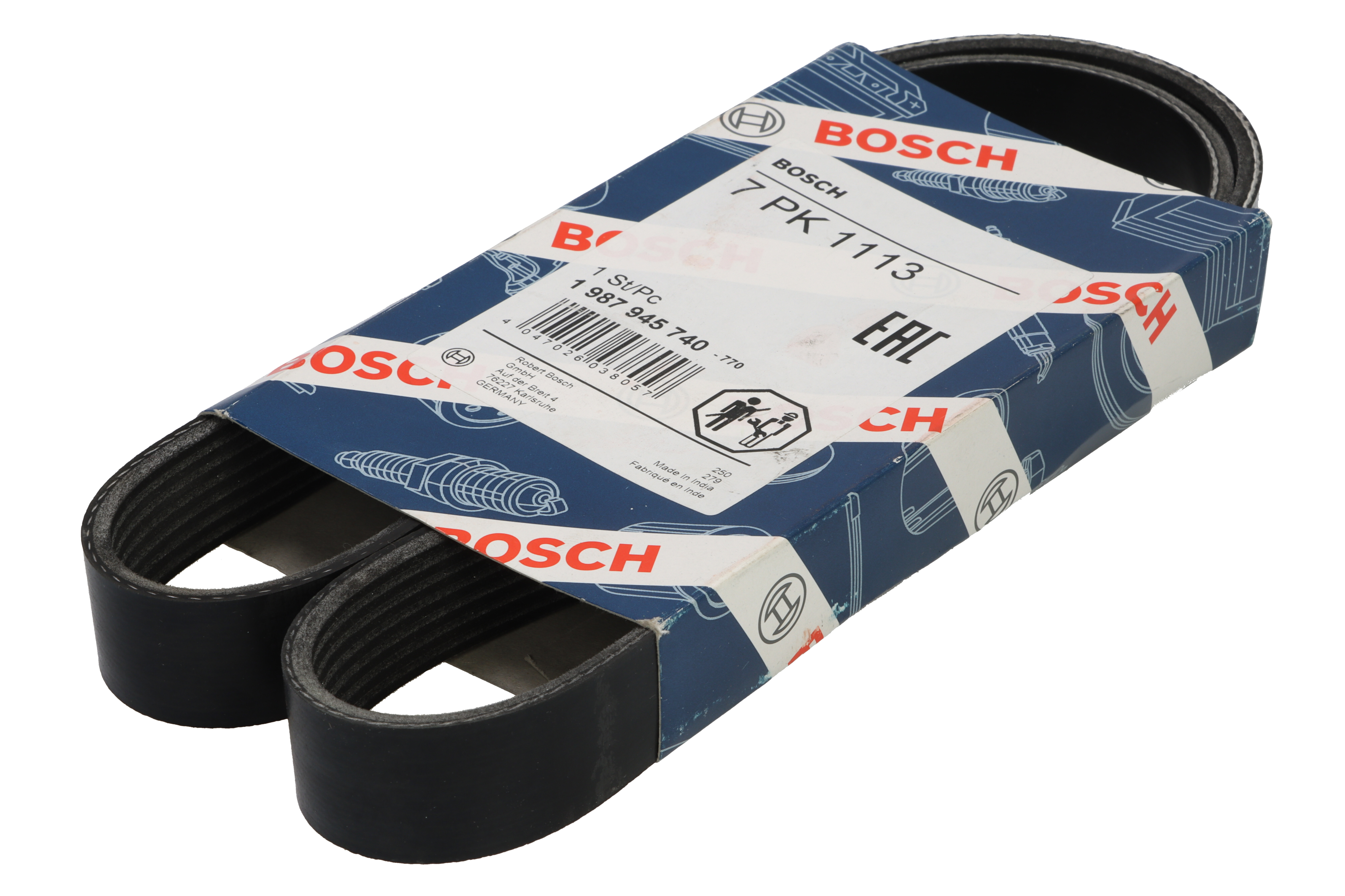 Ремінь генератора Renault Master/Trafic/Opel Movano/Vivaro 2.5CDTI/dCi 06- (7PK1113) Bosch фото 10
