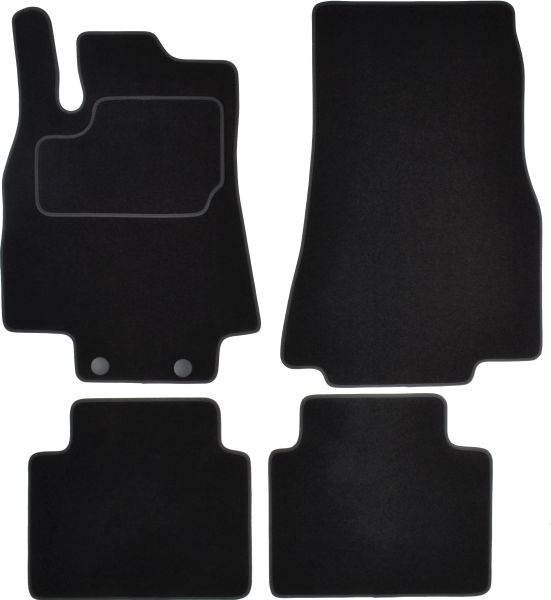 Set Covorase Auto Si Tavita Portbagaj MERCEDES-BENZ B-CLASS Sports Tourer (W245) din 2005-2011, Cauciuc, Protectie Porbagaj, 4x Stickere auto cu MERCEDES-BENZ