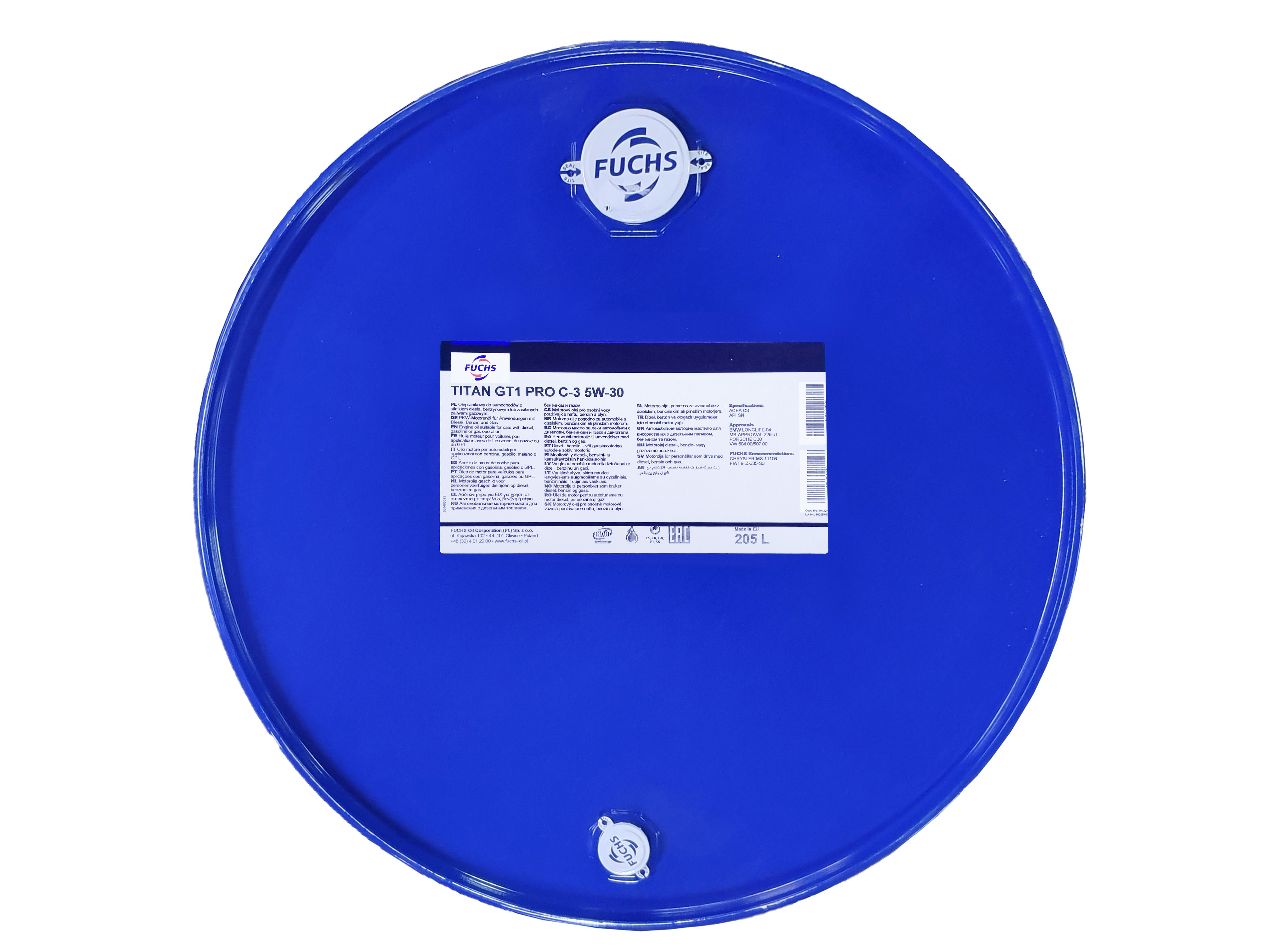 Моторна олива TITAN (20L) 5W30 , ACEA C3, BMW LL-04, BMW LL-19 FE, CHRYSLER MS-11106, FIAT 9.55535 S3, MB 229.31, MB 229.51, MB 229.52, PORSCHE C30, RENAULT RN 0700, RENAULT RN 0710, VW 504.00, VW 507 фото 11