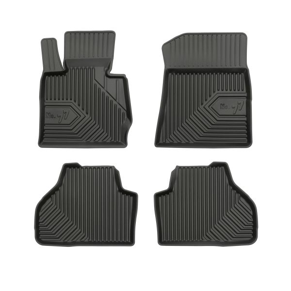 Set Covorase Auto Si Tavita Portbagaj BMW Seria X3 (F25) din 2010-2017, Cauciuc, Protectie Porbagaj, 4x Stickere auto cu BMW