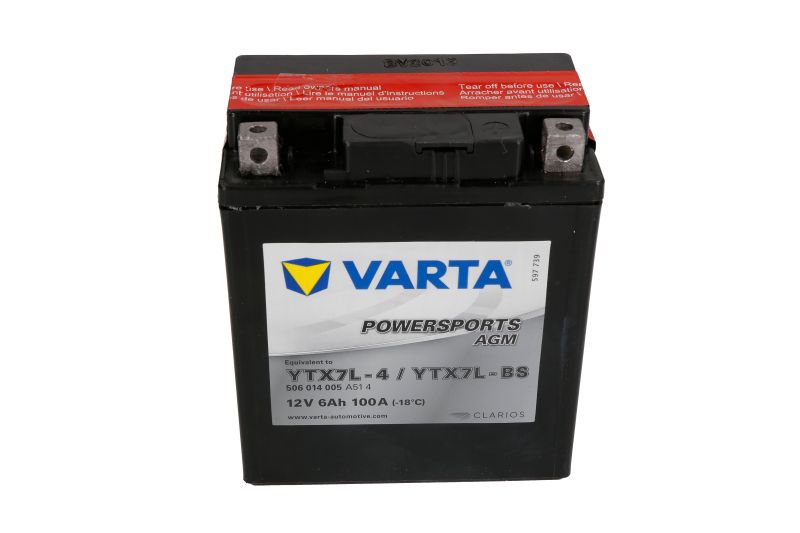 VARTA startovací baterie APRILIA COMPAY 125 AC CUSTOM 09-10, MOJITO 125 (CUSTOM), 150 04-10, RS4 125 11-17, SR 125 (RACING), 150 2T, 125 99-02, BIMOTA SB 1100 (6), HONDA CA 125 REBEL 95-01, CB 600S F2 (HORNET S), 250 (NIGHT HAWK), 600F (HORNET), 250 (TWO-