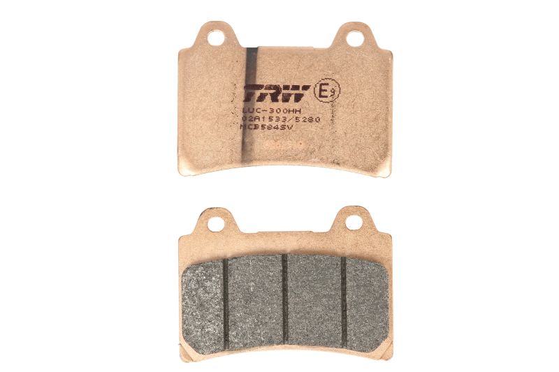 TRW MOTO sada brzdových destiček, kotoučová brzda YAMAHA FJ 1200 A (ABS) 91-94, TRX 850 96-99, XJR 1200 SP 96-98, XVZ 1300 (ROYAL STAR), CT (ROYAL STAR TOUR DELUXE), A (ROYAL STAR), AT (ROY.STAR TOUR CLAS.), T (VENTURE ROYALE), TD (VENTURE ROYALE), BOULEV