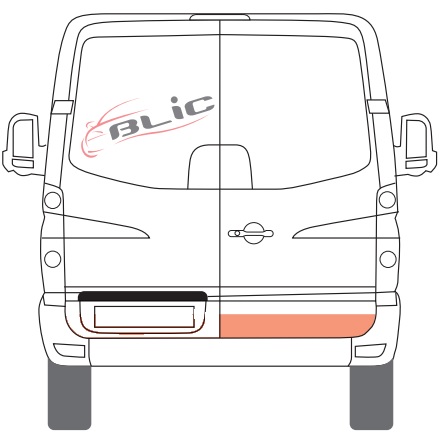 Ремонтна панель дверей задн прав (Підлога) MERCEDES SPRINTER 906, VW CRAFTER 2E 04.06-10.13 фото 2