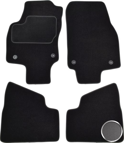 Set Covorase Auto Si Tavita Portbagaj OPEL ASTRA H (A04) din 2004-2014, Cauciuc, Protectie Porbagaj, 4x Stickere auto cu OPEL