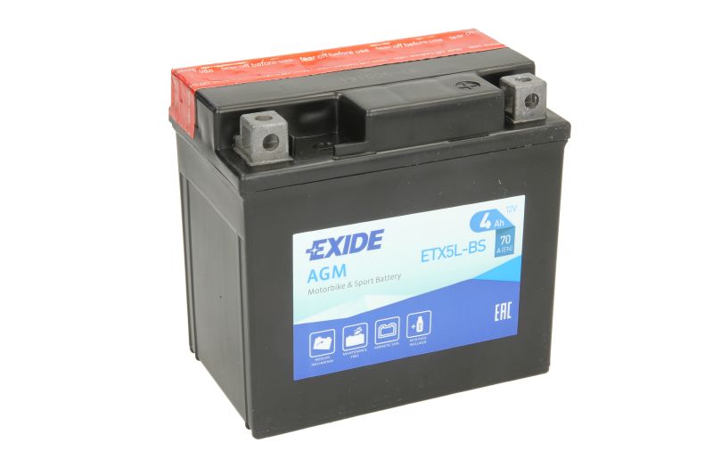 EXIDE startovací baterie APRILIA RS 50 06-12, RS4 50 REPLICA 11-18, SR 50 LC (STREET), LC DITECH (SPORT), LC, AC, LC (SPORT), LC DITECH (REPL.SBK), LC DITECH (RACING), LC DITECH (REPLICA), AC (WWW), R LC DITECH (FACTORY), R LC 94-05, SCARABEO 50 (DITECH) 