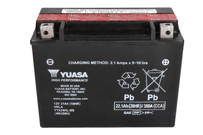 YUASA startovací baterie ARCTIC CAT PROWLER 650, 550 07-09, CAN-AM SPYDER 1330 RT SE6, 990 RS, 1330 RT SM6, 1330 RT LIMITED SE6 14-15, DUCATI GTL 500 74-79, GTV 500 77-79, SPORT 500 (DESMO), (TWIN) 78-83, HONDA GL 1100 (GOLDWING), 1500 (GOLDWING), 1200A (