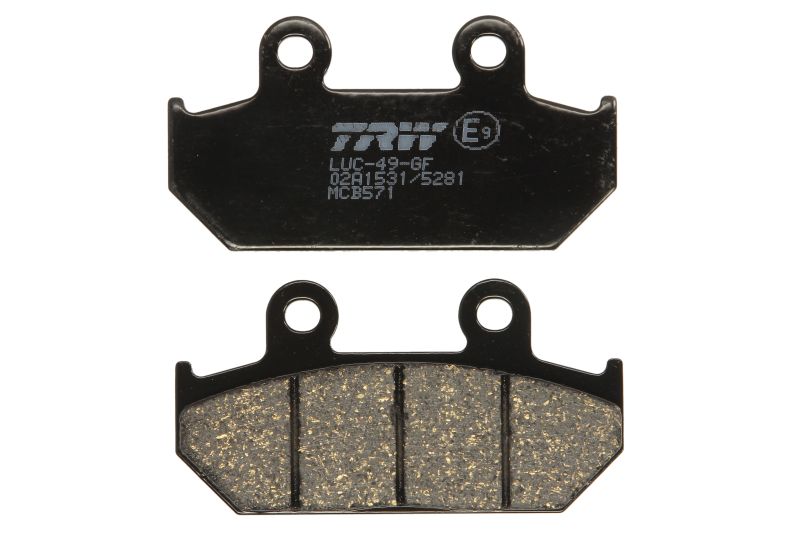 TRW MOTO sada brzdových destiček, kotoučová brzda HONDA CB 650 SC (CUSTOM) 82-83, CBR 1000 F 87-88, NX 500 (DOMINATOR), 650 (DOMINATOR) 88-96, RS 125 R 88, VFR 750 F 86-87, VT 600 C (SHADOW) 88-03 (B0053AQFLK, 2P220GS, 2P220NS, 2P220SS, 2P220ST, FDB452ST,