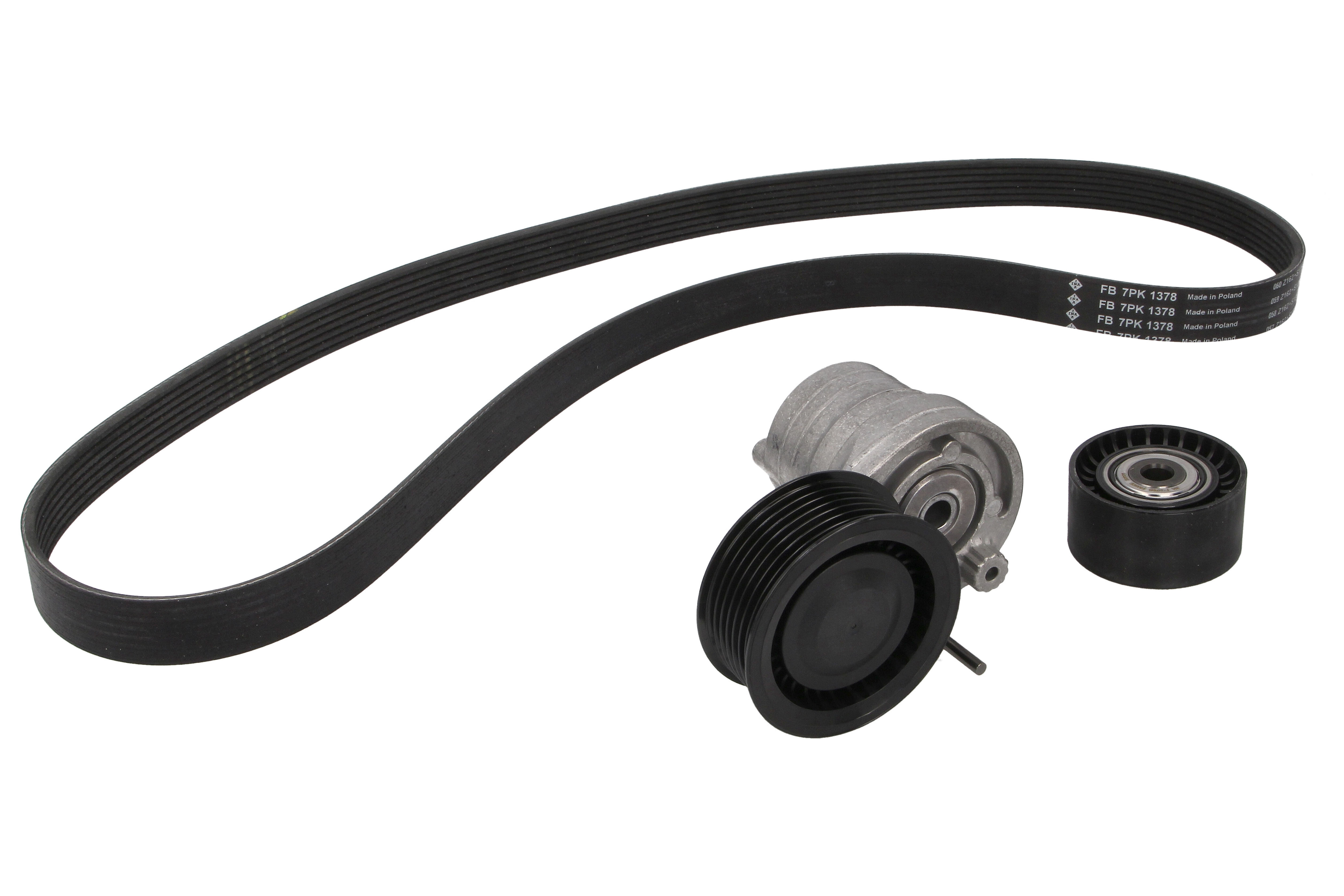 Комплект поликлинових ременів (з роликами) RENAULT TWINGO III, SMART FORFOUR, FORTWO 0.9/0.9LPG/1.0 07.14-