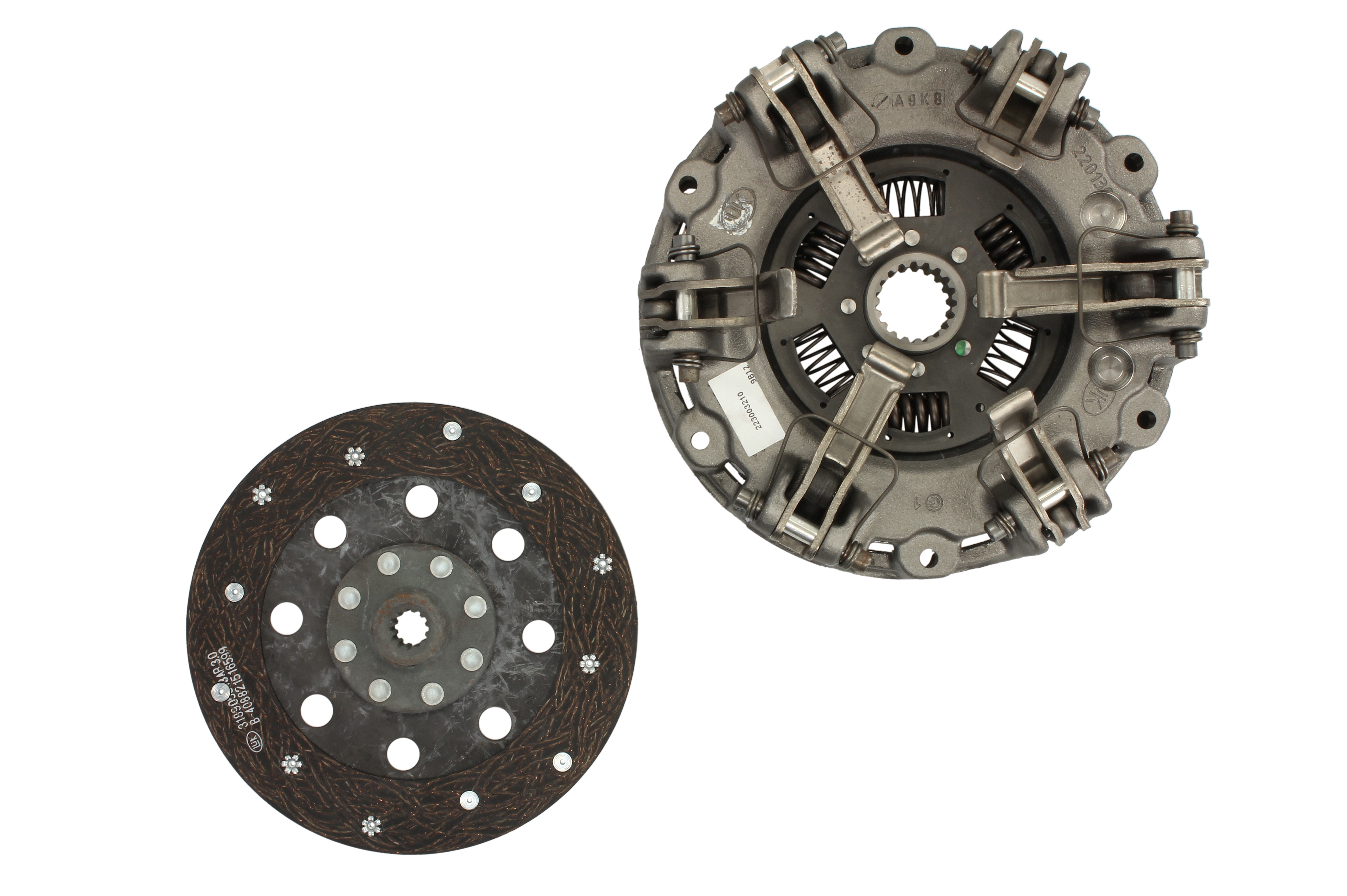 Комплект зчеплення 230мм DEUTZ FAHR 210, 220, 230, 30, 35, 40, 45, 50, 55, HUERLIMANN 30, 35, 40, 45, 50, 55, LAMBORGHINI R 1.30, R 1.35, R 1.40, R 1.45, R 1.50, R 1.55, MASSEY FERGUSON 2405
