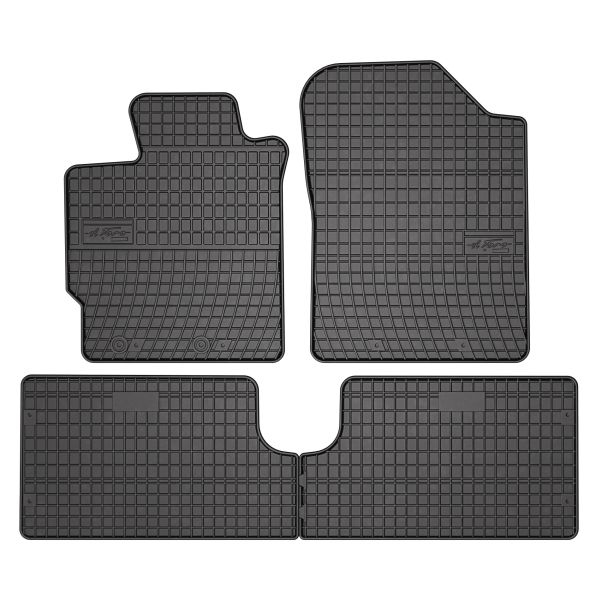 Set Covorase Auto Si Tavita Portbagaj TOYOTA YARIS (_P13_) din 2010-2020, Cauciuc, Protectie Porbagaj, 4x Stickere auto cu TOYOTA