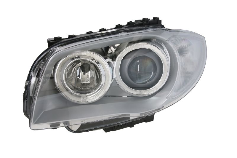 Far fata Stanga (bi-xenon, D1S H7, electric, cu motor, pentru invertorul de tip 6G, culoare insert: cromat, culoare semnalizator: transparent) potrivit BMW 1 (E87) 01.06-03.07