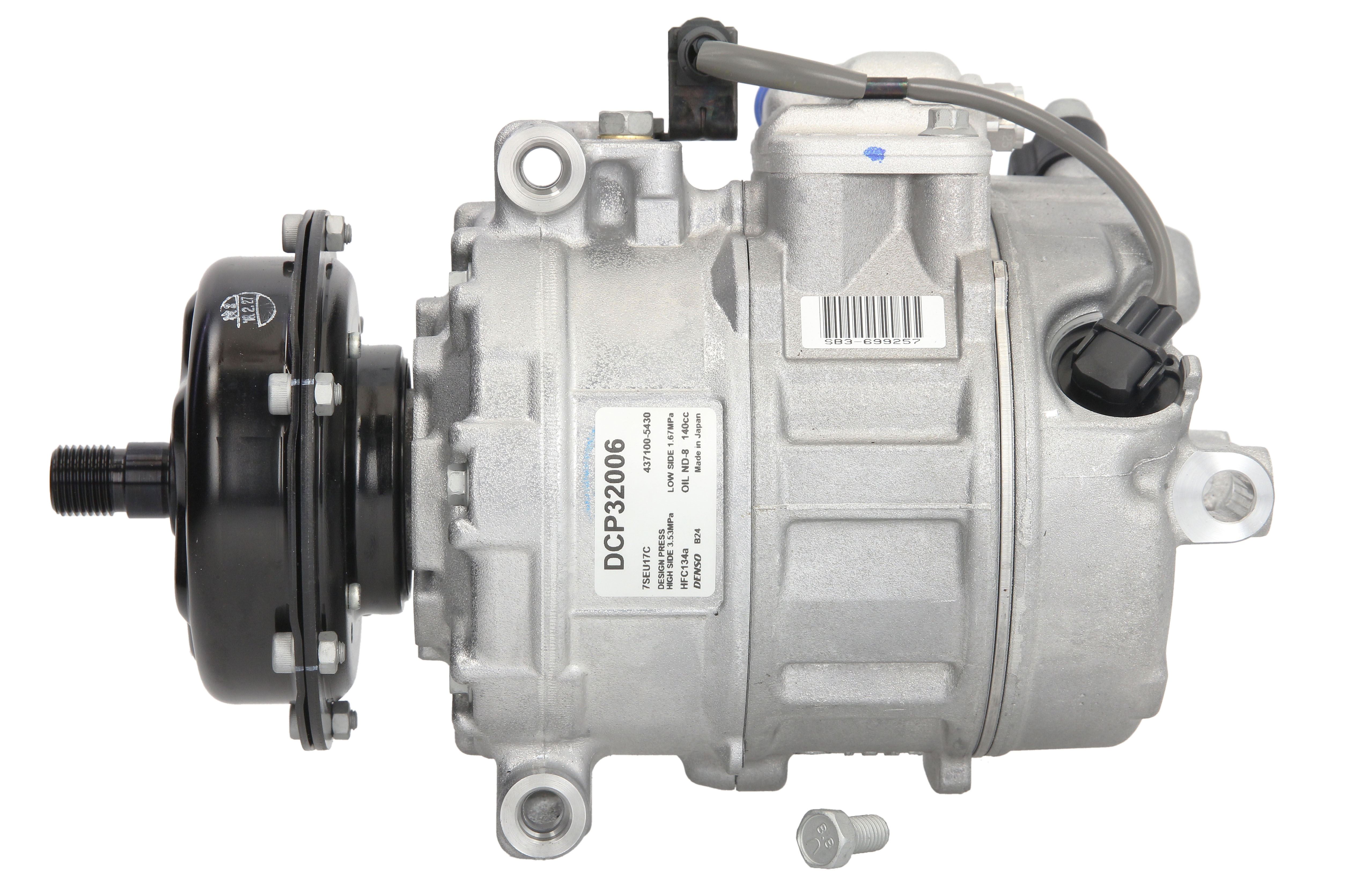 Компресор кондиціонера VW TRANSPORTER T5 ФУРГОН (7HA, 7HH, 7EA, 7EH) 2.5 2003.04 - 2009. DENSO (DCP32006) Denso фото 3