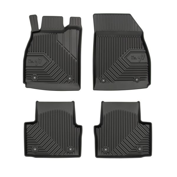 Set Covorase Auto Si Tavita Portbagaj OPEL INSIGNIA A Country Tourer (G09) din 2008-2017, Cauciuc, Protectie Porbagaj, 4x Stickere auto cu OPEL