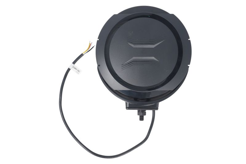 Far universal stanga dreapta (faza lunga, FERVOR 180, LED, 12 24V, 3; 27W, inaltime 202mm, diametru 180mm, adancime: 69mm, transparent, metal plastic, negru, lumini pozitie, lungime cablu: 500mm,