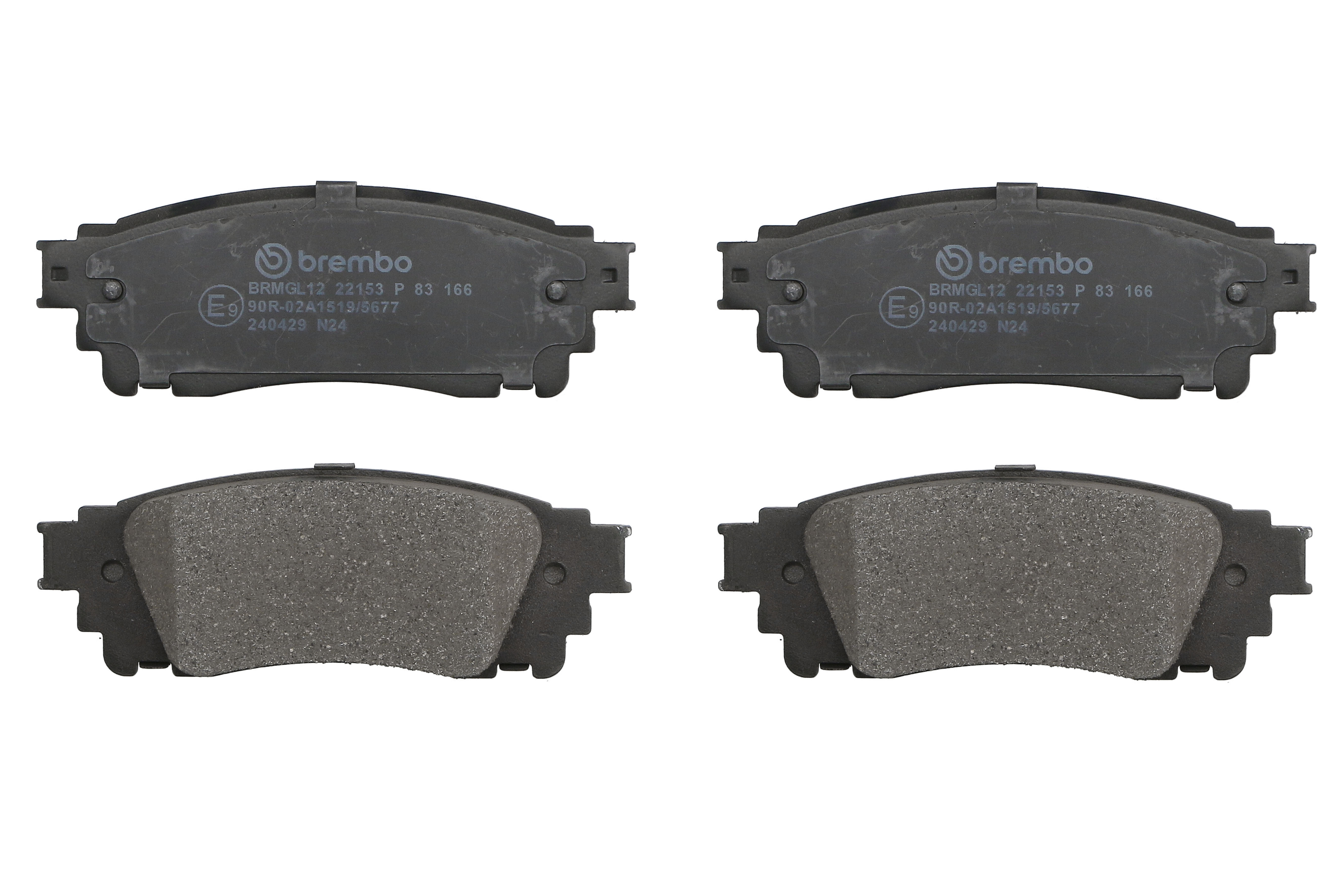 Колодки гальмівні дискові LEXUS NX (_Z1_) 2.0 2014.07- BREMBO (P83166) BREMBO фото 3