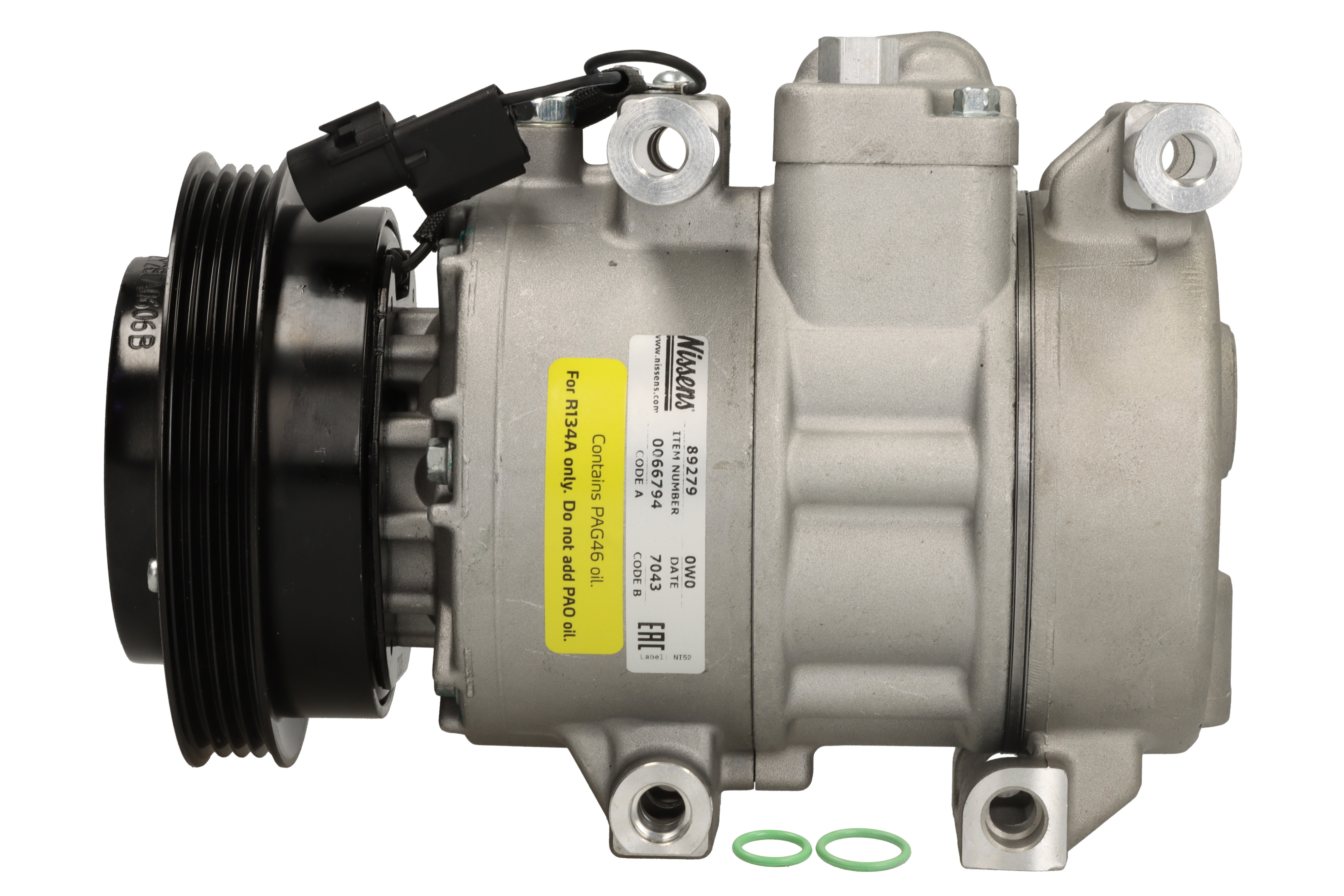 Компресор кондиціонера KIA RIO II (JB) (05-) 1.4 I 16V|KIA RIO II (JB) (05-) 1.6 I 16V NISSENS (89279) Nissens фото 3
