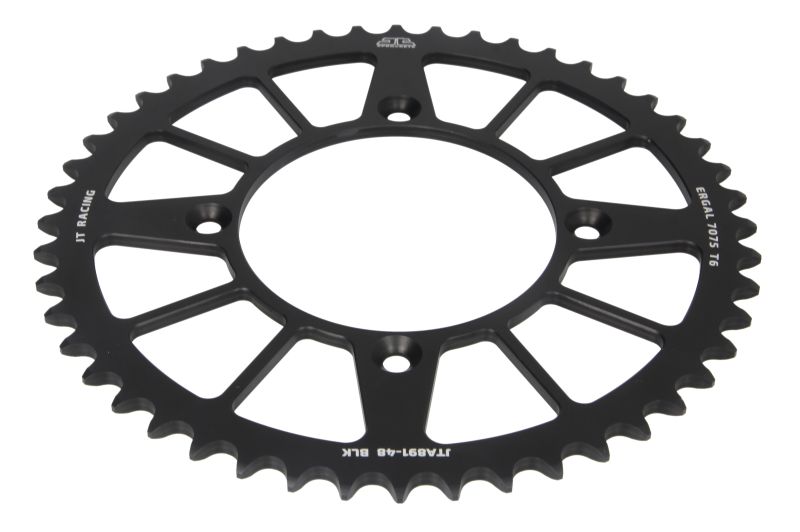 JT rear sprocket 4549 48T aluminium RACELITE KTM FREERIDE 250 14-17 (+2), 350 12-17 (454948JTA) (chain 520) black