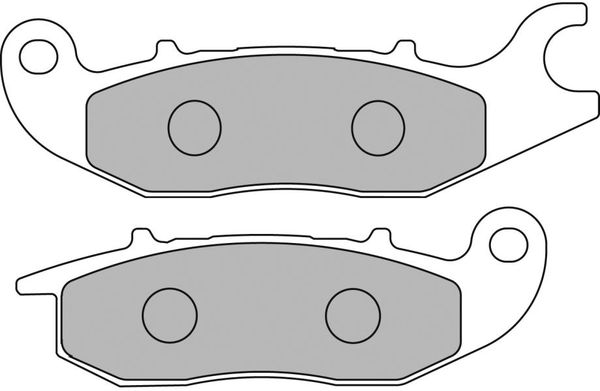 FERODO sada brzdových destiček, kotoučová brzda HONDA CBF 125 09-15 (MCB759LC, 06455 KPP 901, 06455 KPP 902)