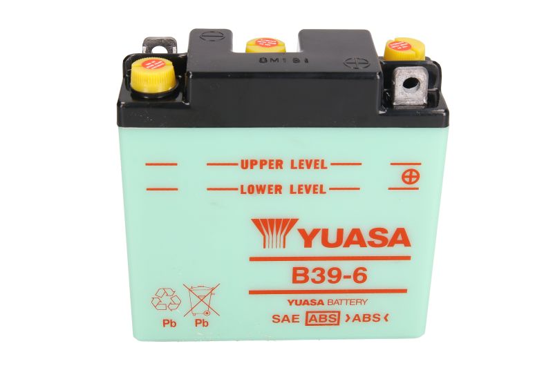 YUASA startovací baterie BMW R 60/2, 50/2, 68, 69S, 27, 69, 60, 26, 50, 50S 55-69, PUCH COBRA 80/6 GT, 80/6, 50GT 82-84, M 50 JET, MONZA 504SL, 504S, 506SL 82-00 (B39-6, 0092M40090, 7014003, M4009)