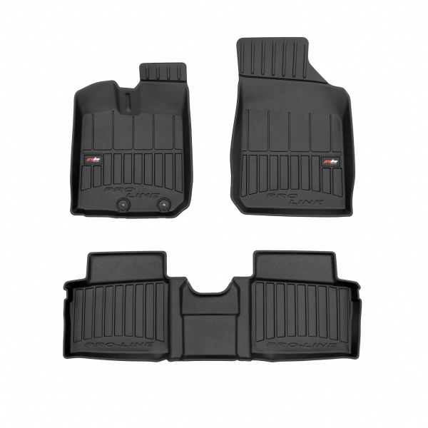 Set Covorase Auto Si Tavita Portbagaj DACIA SPRING din 2020, Cauciuc, Protectie Porbagaj, 4x Stickere auto cu DACIA