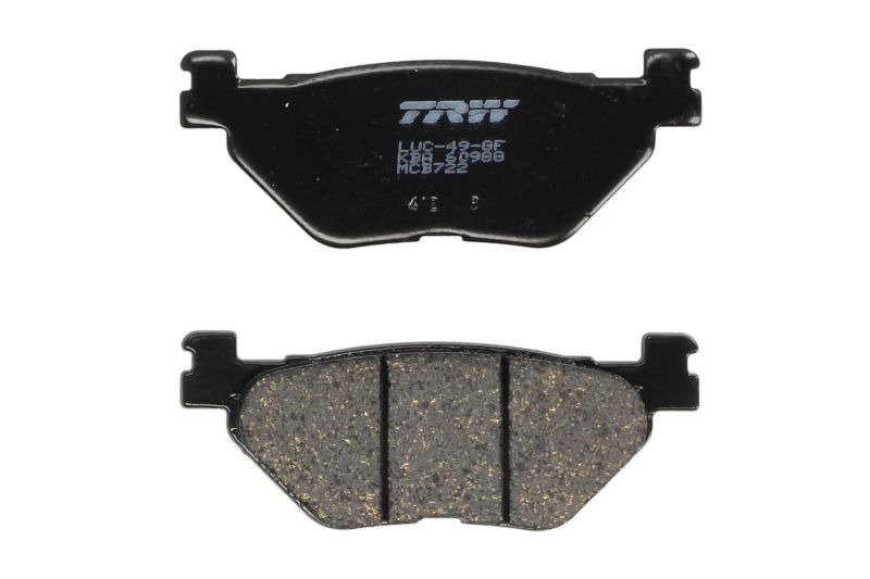 TRW MOTO sada brzdových destiček, kotoučová brzda YAMAHA XP 530 (TMAX), 500 (TMAX), 530 (TMAX ABS) 01-19 (B006J4OGK6, MCB722LF)