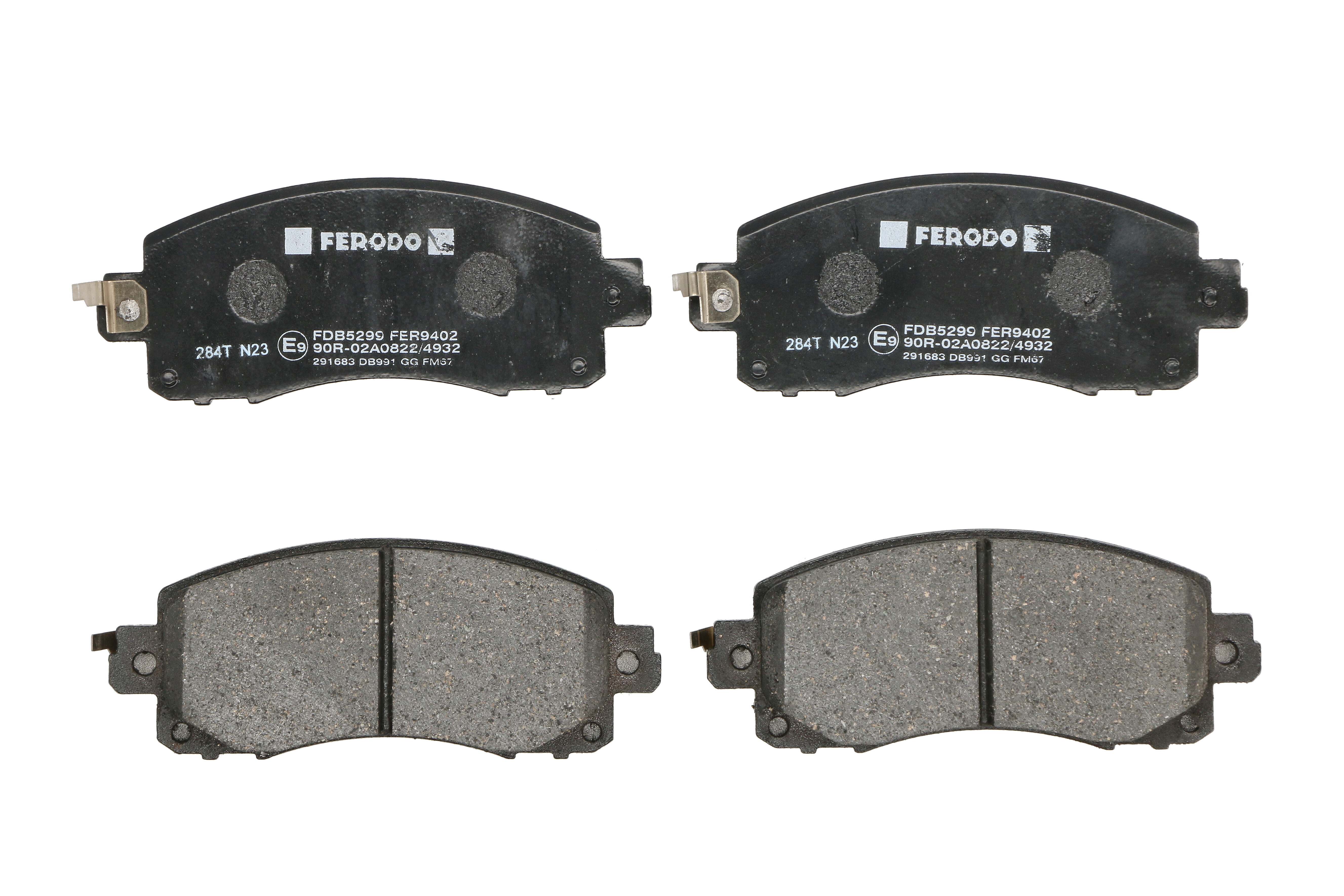 Комплект гальмівних колодок передн , SUBARU FORESTER, IMPREZA, OUTBACK, XV 1.6-2.5 10.16-