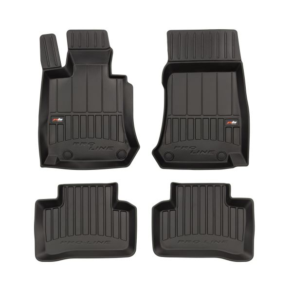 Set Covorase Auto Si Tavita Portbagaj MERCEDES-BENZ GLC (X253) din 2015-2022, Cauciuc, Protectie Porbagaj, 4x Stickere auto cu MERCEDES-BENZ