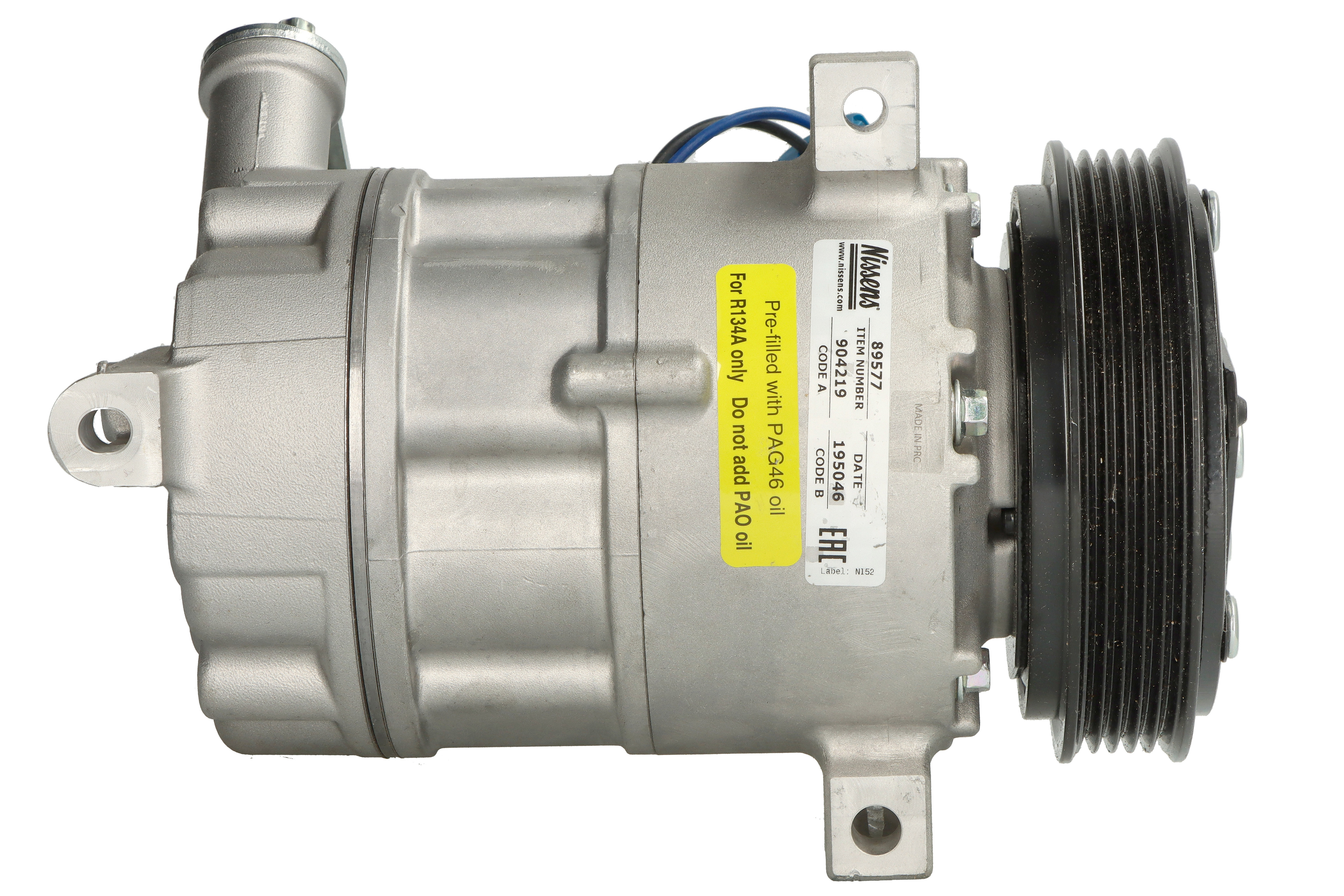Компресор кондиціонера VAUXHALL SIGNUM (02-) 1.8 I 16V NISSENS (89577) Nissens фото 6