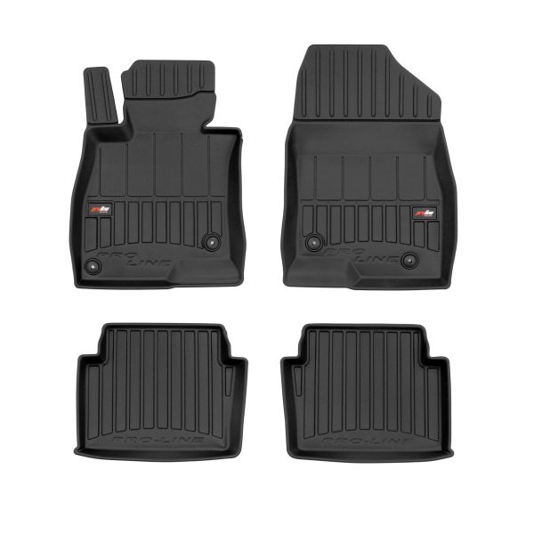 Set Covorase Auto Si Tavita Portbagaj MAZDA 3 (BM, BN) din 2013-2019, Cauciuc, Protectie Porbagaj, 4x Stickere auto cu MAZDA