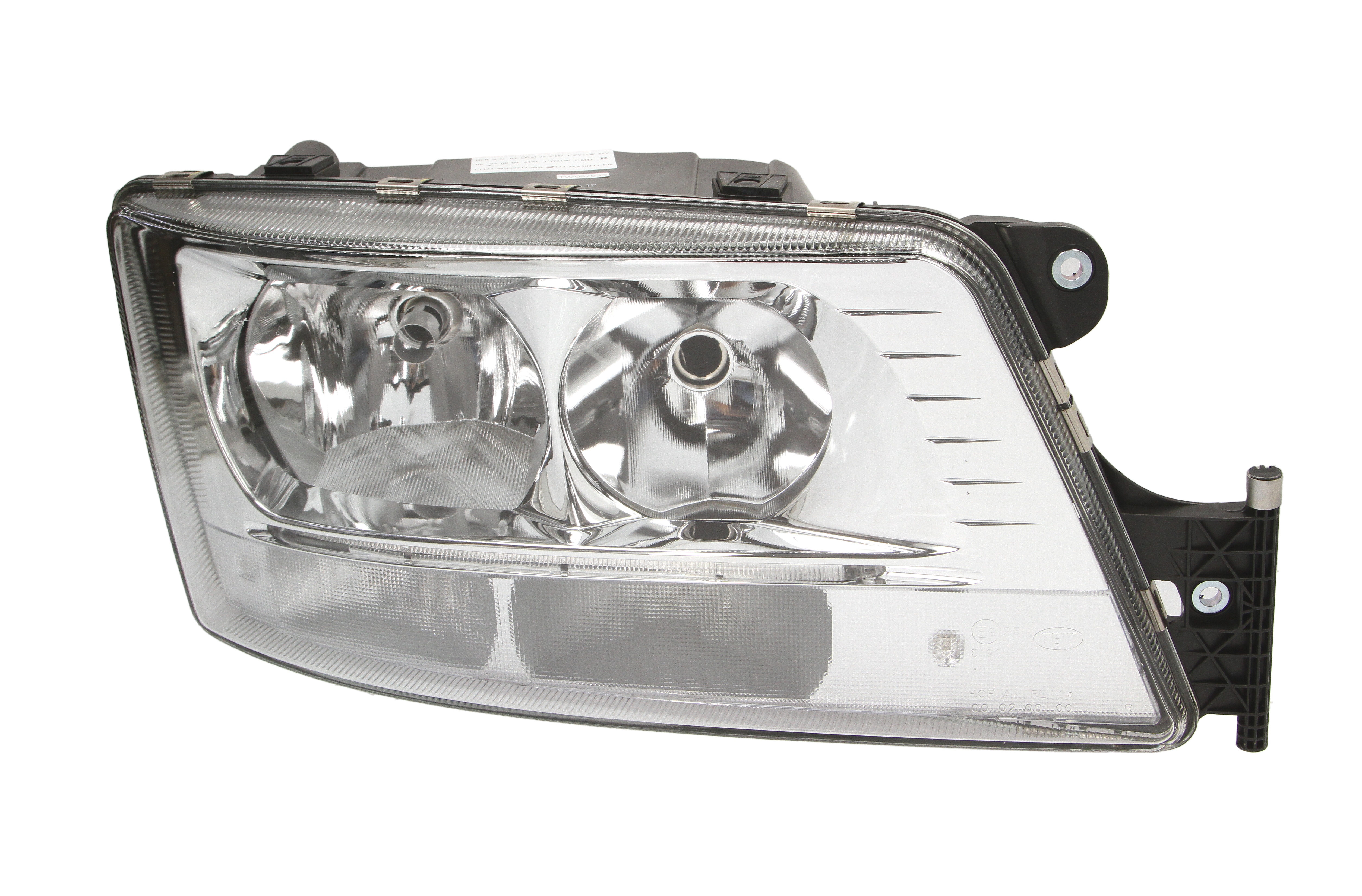 Фара прав (H21W/H7/LED/PY21W, електричн, з мотором, включає денні ходові вогні, колір відбивача: хром) MAN TGS I, TGX I 06.06-09.21