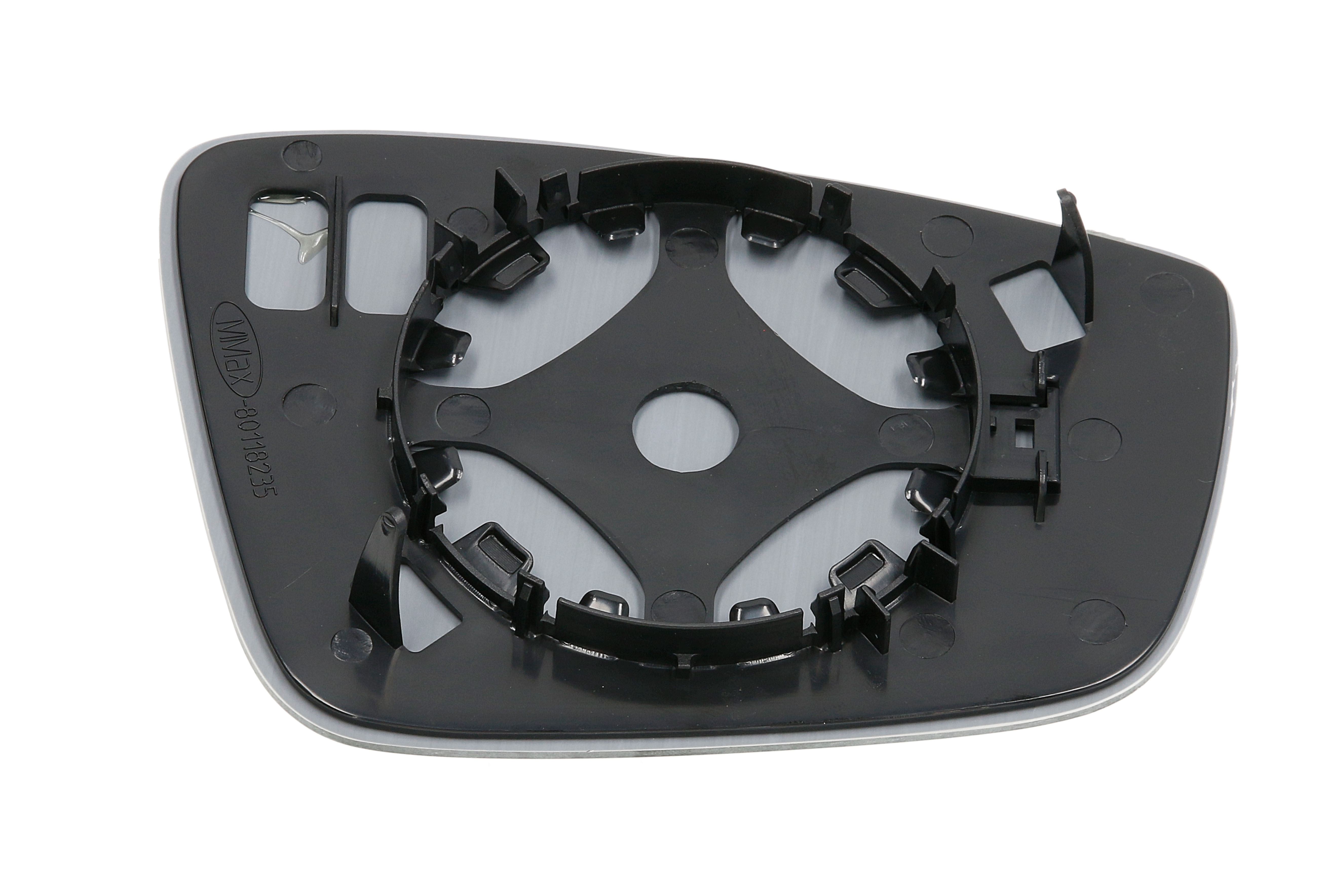 Скло дзеркала зовнішнього лів (опукле, хром) SEAT MII, SKODA CITIGO, VW UP 08.11-03.17 фото 2