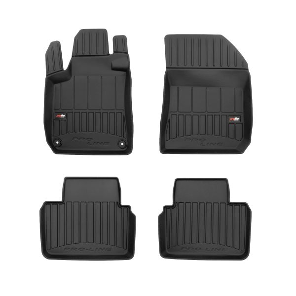 Set Covorase Auto Si Tavita Portbagaj PEUGEOT 308 II (LB_, LP_, LW_, LH_, L3_) din 2013-2021, Cauciuc, Protectie Porbagaj, 4x Stickere auto cu PEUGEOT