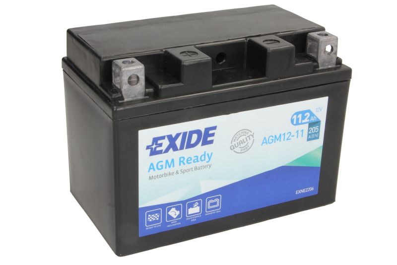 EXIDE startovací baterie BMW C 600 (SPORT) 12, F 700 GS, 800GT 12-17, HP2 1200 (MEGAMOTO), (ENDURO), (SPORT) 05-11, R 1200 GS LC (ADVENTURE), GS (ADVENTURE) 08-17, BENELLI SPORT 1130 TNT 07-08, TNT 899, 1130 (CAFE RACER), 1130 (TITANIUM), 1130 (SPORT) 07-