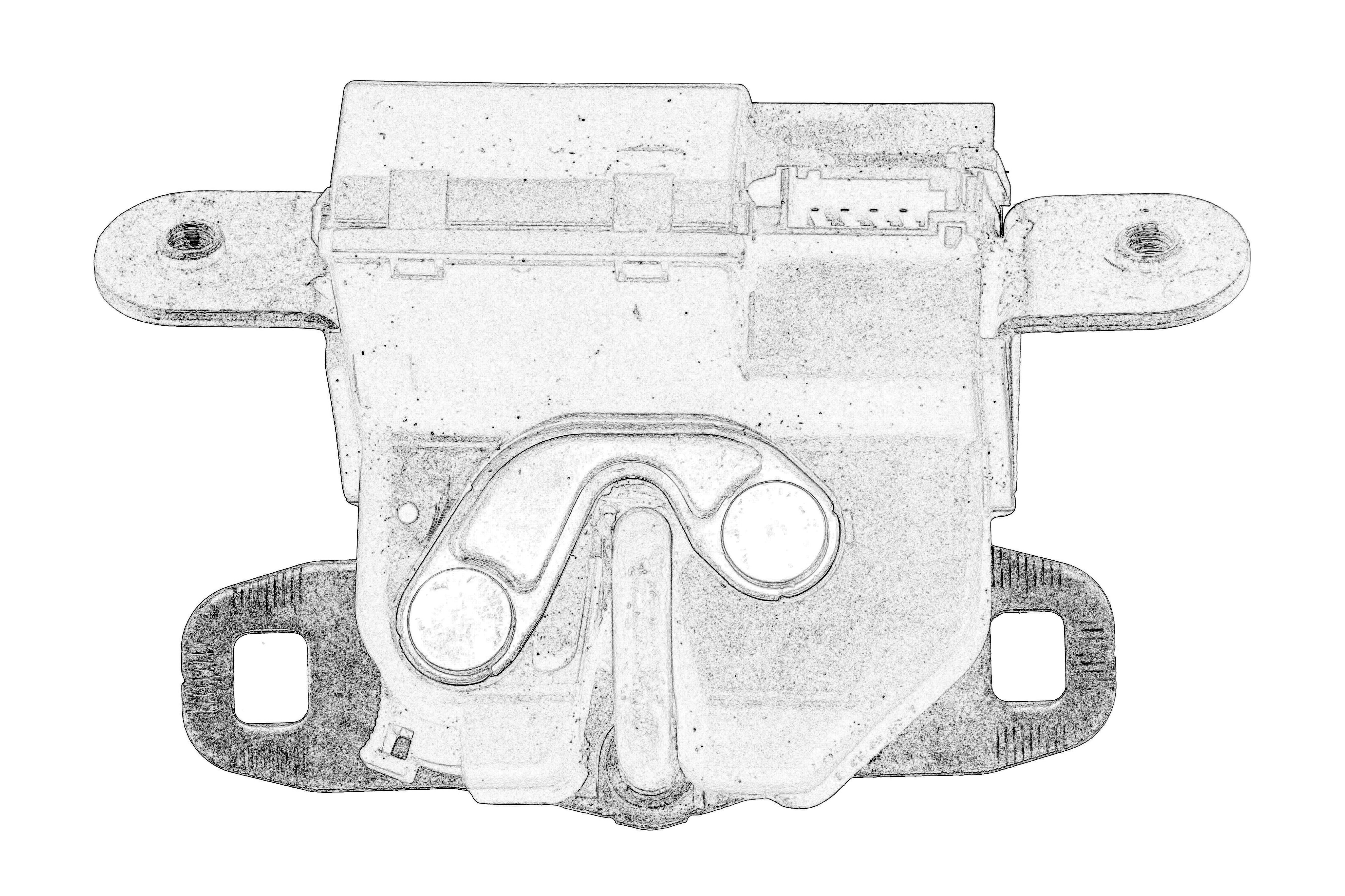 Замок кришки багажника ((EN) with a latch) ABARTH 500 / 595 / 695, GRANDE PUNTO, PUNTO, PUNTO EVO, FIAT 500, BRAVO, BRAVO II, GRANDE PUNTO, PUNTO, PUNTO EVO, LANCIA DELTA III 06.05- фото 3