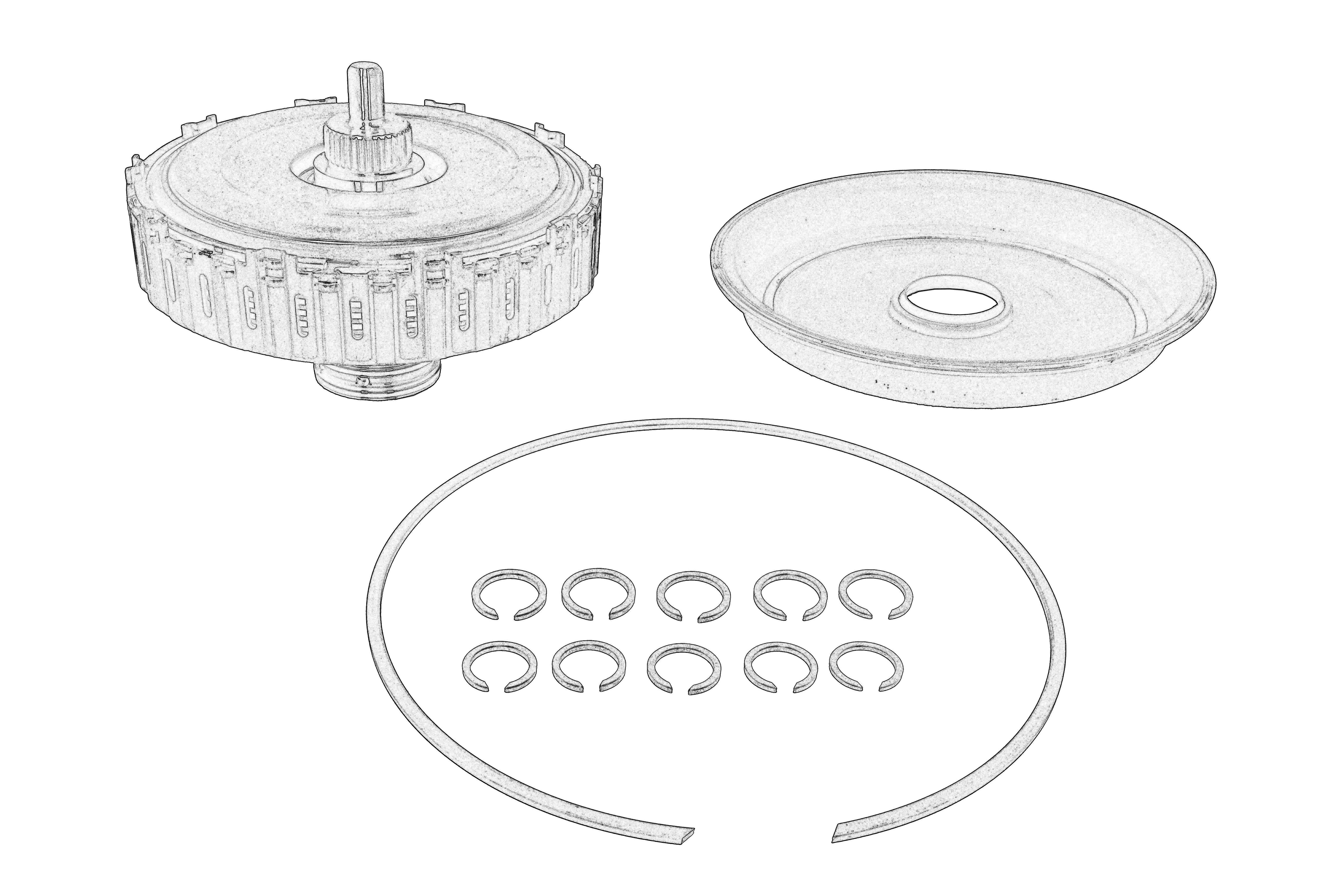 Ремонтний комплект АКПП AUDI A3, TT, SEAT ALTEA, ALTEA XL, LEON, TOLEDO III, SKODA OCTAVIA II, SUPERB II, YETI, VW BEETLE, CADDY III, CC B7, EOS, GOLF PLUS V, GOLF V, GOLF VI 1.4-3.2 02.01-12.17 фото 2