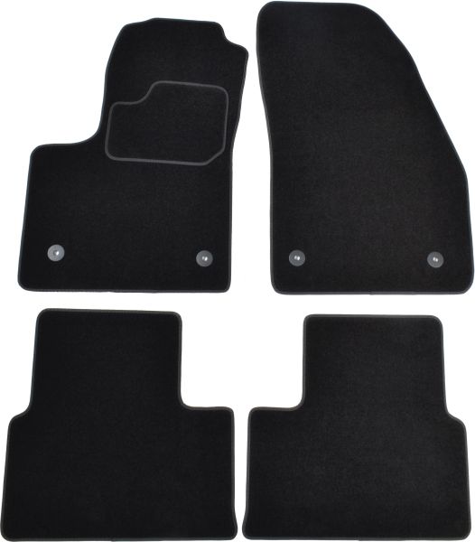 Set Covorase Auto Si Tavita Portbagaj OPEL MERIVA B MPV (S10) din 2010-2017, Cauciuc, Protectie Porbagaj, 4x Stickere auto cu OPEL