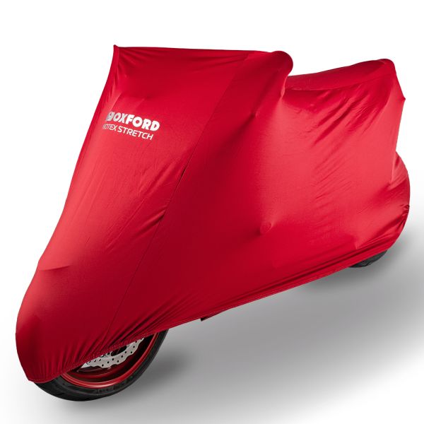 Plachta na motocykl Protex Stretch Indoor CV1, červená, velikost L, CV176