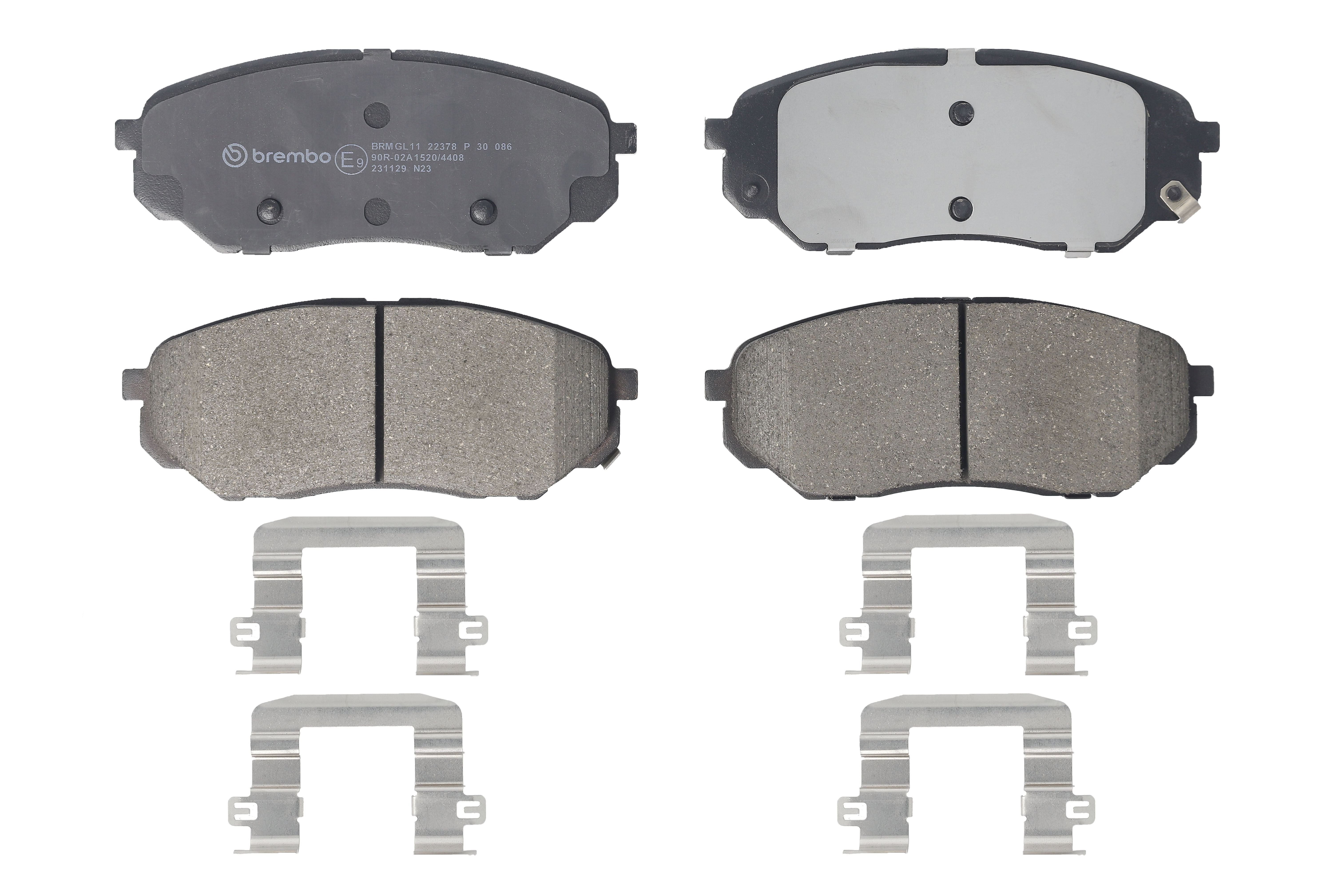 Колодки гальмівні дискові KIA SORENTO III (UM) 2.2 2015.01- BREMBO (P30086) BREMBO фото 3
