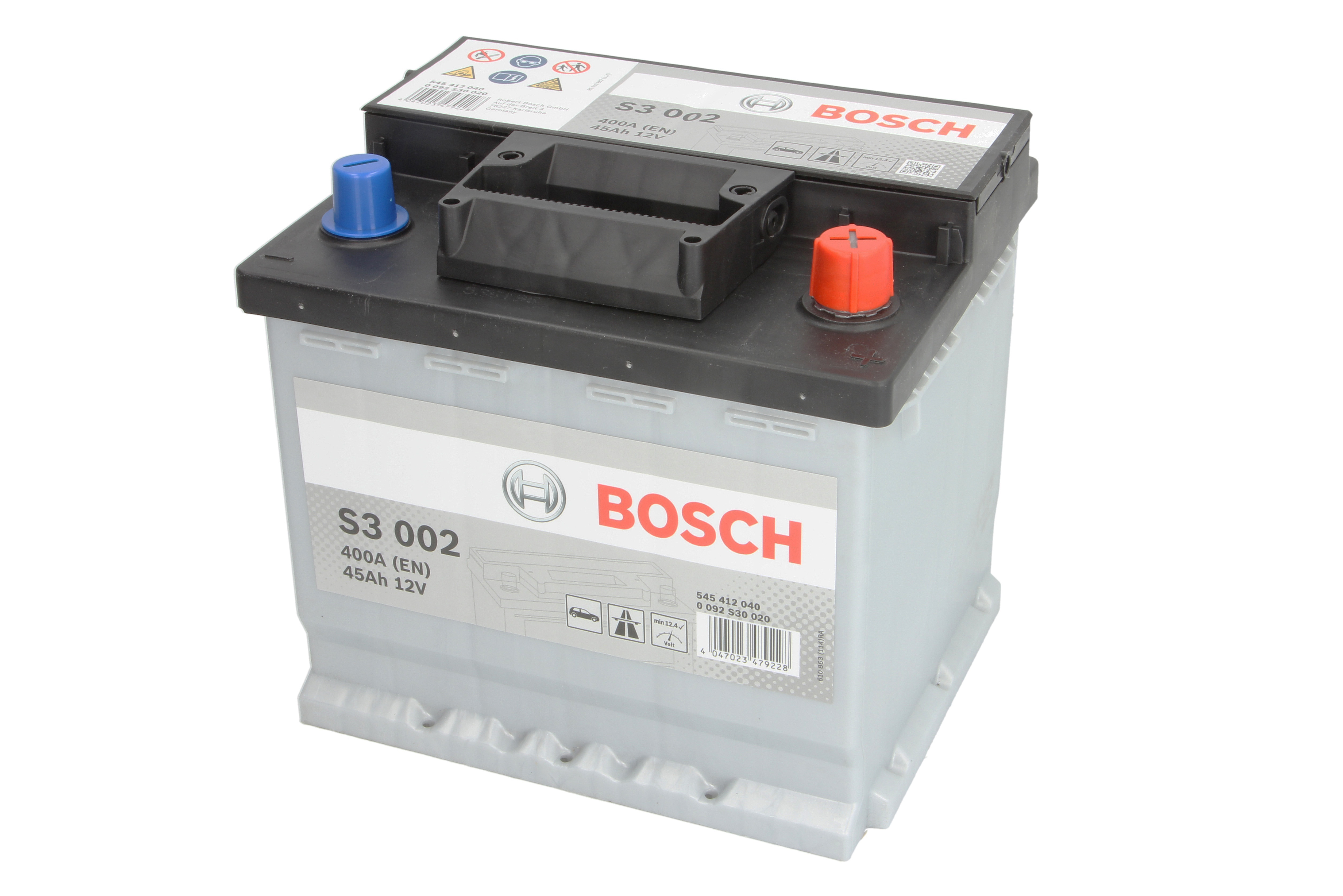 Акумуляторна батарея 45Ah/400A (207x175x190/+R) S3 Bosch фото 6