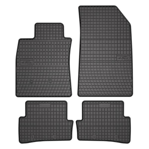 Set Covorase Auto Si Tavita Portbagaj RENAULT CLIO III (BR0/1, CR0/1) din 2005-2014, Cauciuc, Protectie Porbagaj, 4x Stickere auto cu RENAULT