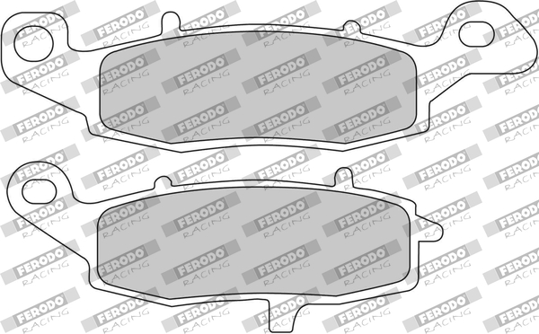 FERODO sada brzdových destiček, kotoučová brzda KAWASAKI ER-6F 650 ABS 06-07, ER-6N 650 05-07, KLE 650 (VERSYS) 07, KLR 650 01, VN 1500R (DRIFTER), 800 (CLASSIC), 800 (DRIFTER), 1600 (CLASSIC), 900 (CLASSIC), 1600 (CLAS. TOURER), 1500FI (CLAS. TOURER), 90
