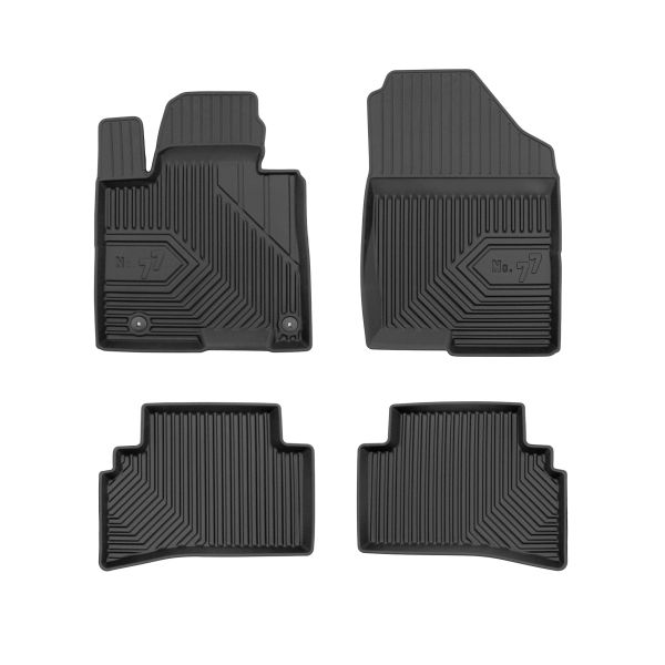 Set Covorase Auto Si Tavita Portbagaj HYUNDAI TUCSON (NX4E, NX4A) din 2020-2024, Cauciuc, Protectie Porbagaj, 4x Stickere auto cu HYUNDAI