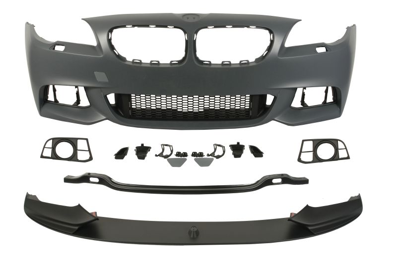 Bara (Fata, M PERFORMANCE, cu grilaje, cu orificii lampa ceata, cu orificii spalator far, grunduit) potrivit BMW 5 (F10), 5 (F11) 06.13-02.17